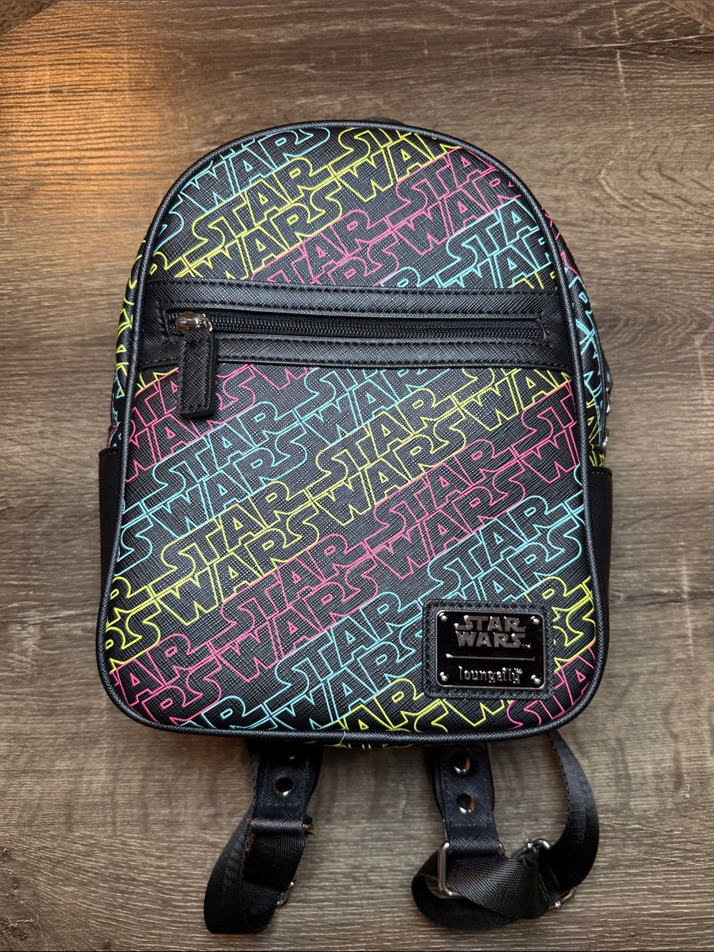 Loungefly Star Wars Neon Logo Mini Backpack - Black